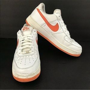 Nike Air Force 1 '07 Mens White Orange Blaze